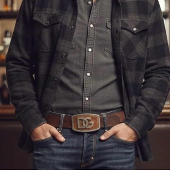 Dolce & Gabbana Other - Super Rare 1980’s Dolce & Gabbana Leather & Metal Belt Buckle